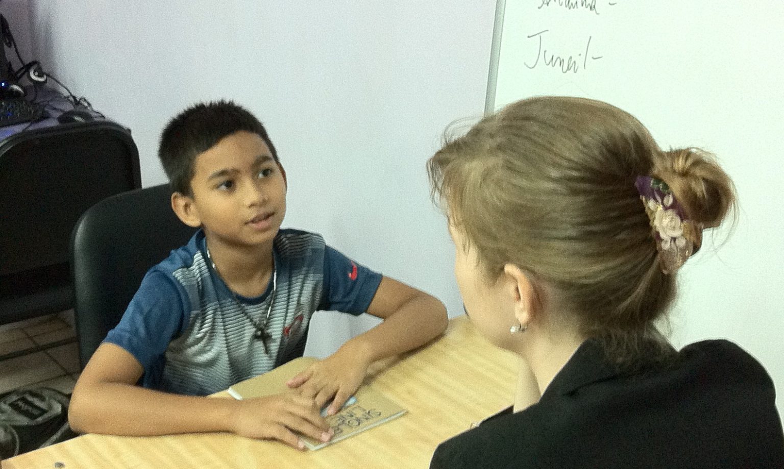 Student with PTI tutor doing SEA Lessons in Arima Trinidad